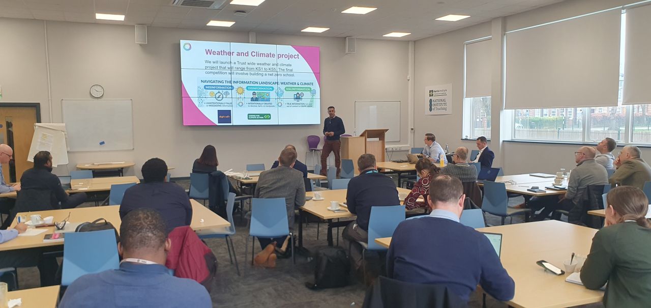 Ravi Chagger speaking at AI TeachMeet London