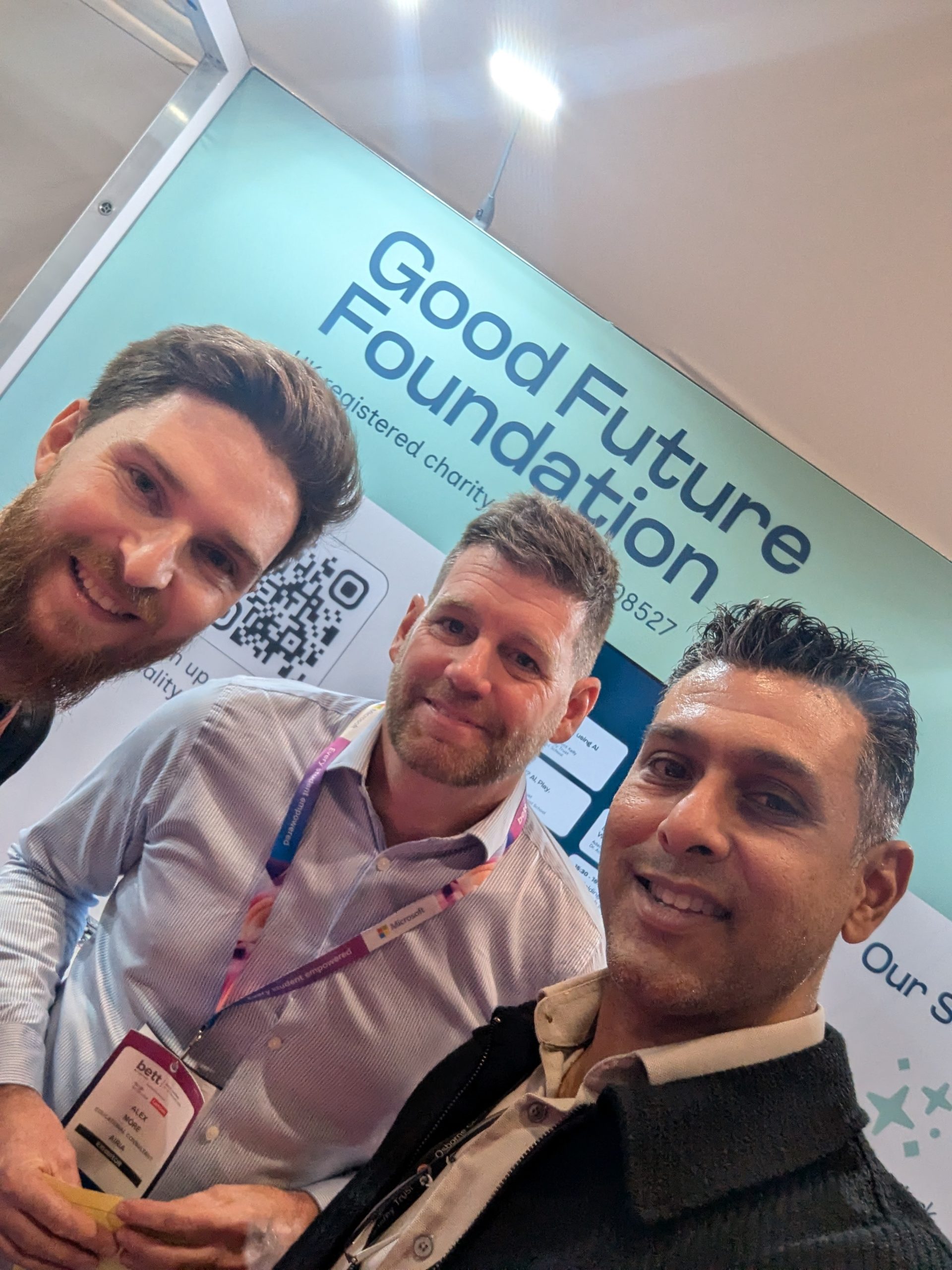 Ravi Chagger giving a talk at the Bett Show with the Good Future Foundation